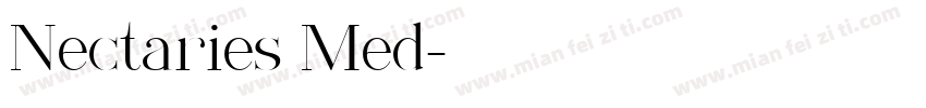 Nectaries Med字体转换
